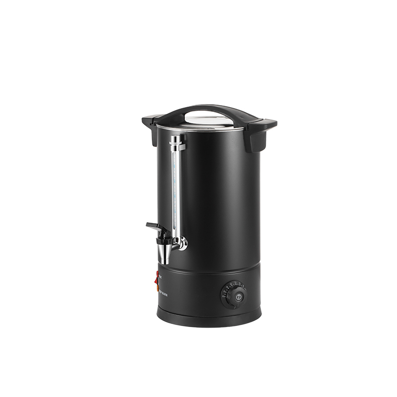 Black Single-walled Coffee Urn With water gauge Temperature controller Stainless steel filter