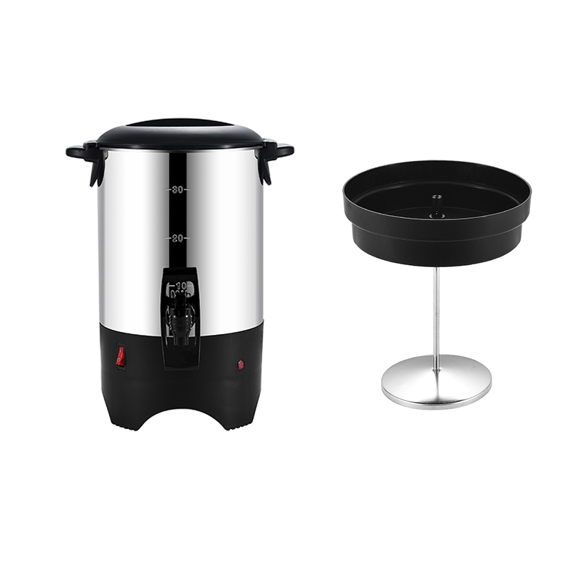 Black 30-Cup Type B Single Wall Stainless Steel Coffee Urn, Commercial Buffet Beverage Equipment | Factory Wholesale & OEM Available