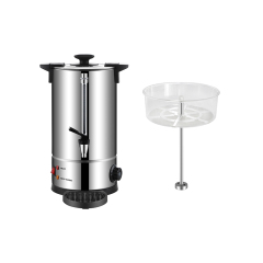 8-50L Type A Double Wall Stainless Steel Coffee Urn with PC Filter, Water Gauge, Temperature Control, Drip Tray, Commercial Buffet Beverage Equipment | Factory Wholesale & OEM Available