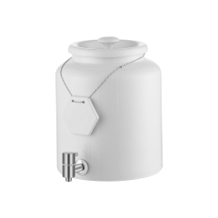 Ceramic Milk Insulation Bucket With Wooden Base and Heater | Color Options