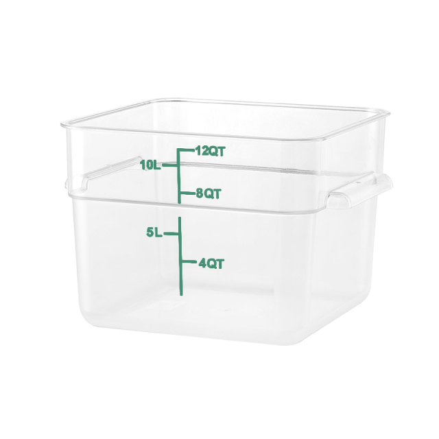 12QT Kitchen Vegetable Food Storage PC  Containers Green  Scale