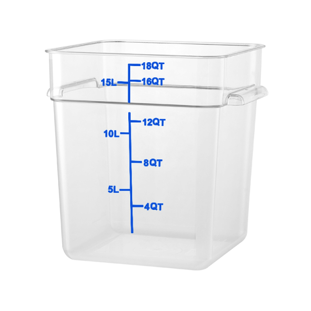 18QT Kitchen Vegetable Food Storage PC  Containers Blue Scale