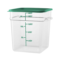 18QT Kitchen Vegetable Food Storage PC Containers Green Scale With Lids Green