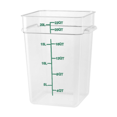 22QT Kitchen Vegetable Food Storage PC  Containers Green  Scale