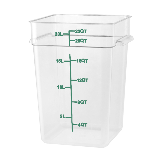 22QT Kitchen Vegetable Food Storage PC  Containers Green  Scale