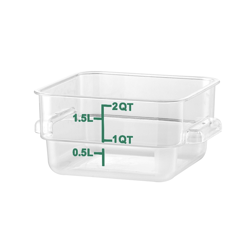 2QT Kitchen Vegetable Food Storage PC  Containers Green Scale