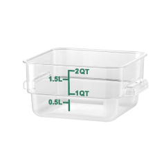 2QT Kitchen Vegetable Food Storage PC  Containers Green Scale