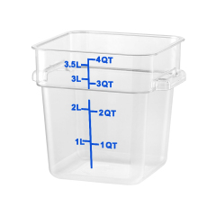 4QT Kitchen Vegetable Food Storage PC  Containers Blue Scale