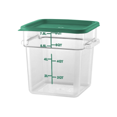 8QT Kitchen Vegetable Food Storage PC Containers Green Scale With Lids Green
