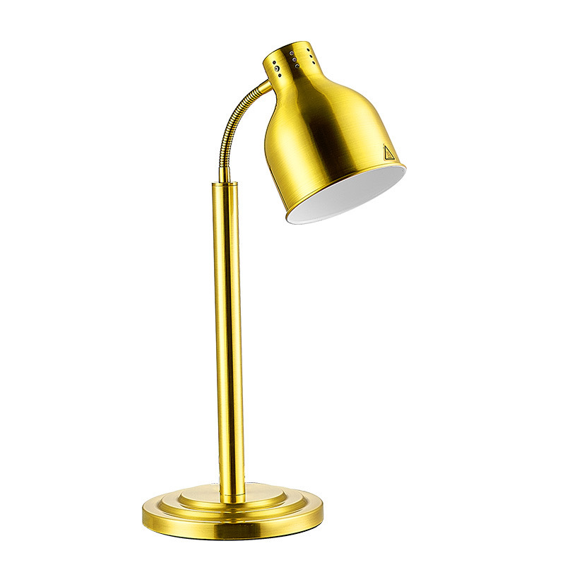 Gold Directly Connected Single-Head Stainless Steel Food Heating Lamp