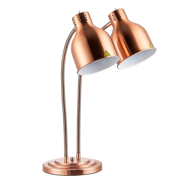 Rose Gold  Hose Double-headed Stainless Steel Food Heating Lamp