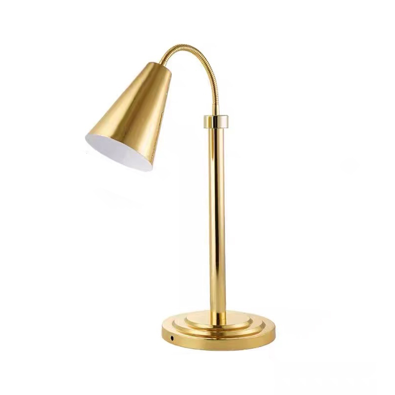 Gold single-head Elbow Stainless Steel Food Heating Lamp