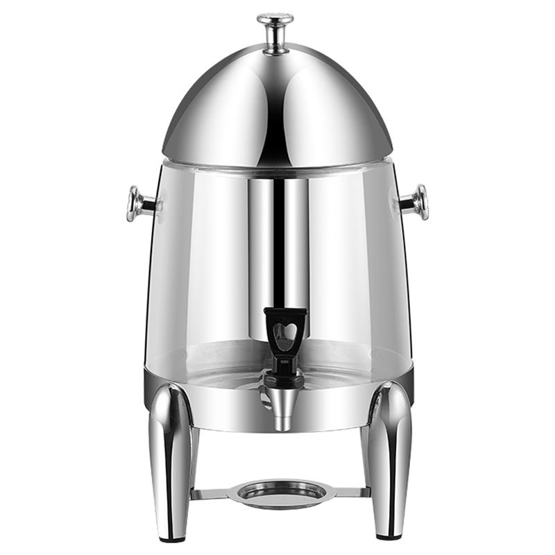 12L Clear PC Stainless Steel Juice Dispenser with Spigot, Commercial Buffet Beverage Server | Factory Wholesale & OEM Available