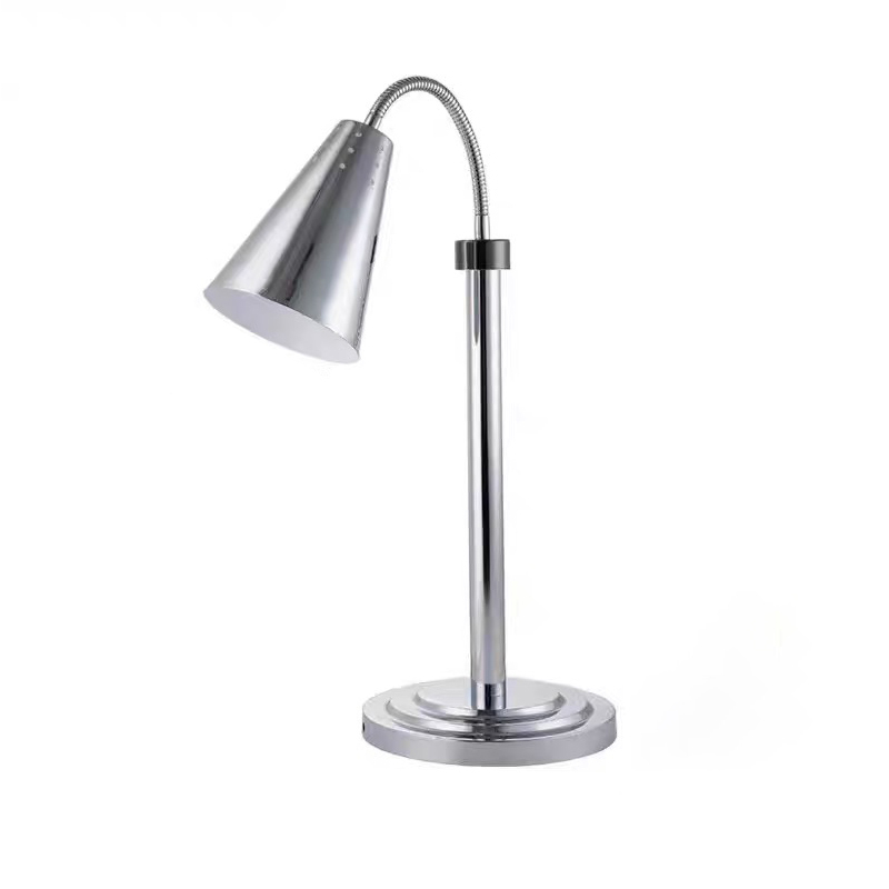 Silver single-head Elbow Stainless Steel Food Heating Lamp