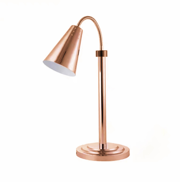 Rose Gold single-head Elbow Stainless Steel Food Heating Lamp