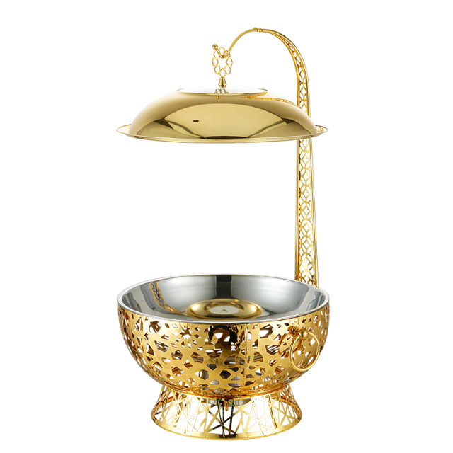 Luxury Golden Hanging Hotel Buffet Food Warmer