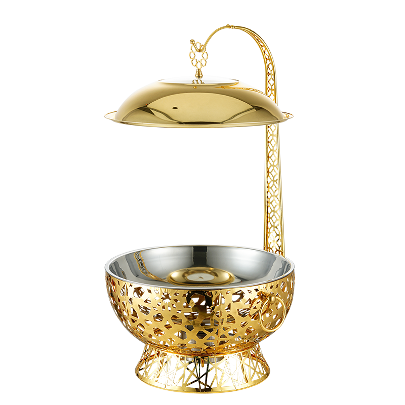 Luxury Golden Hanging Hotel Buffet Food Warmer