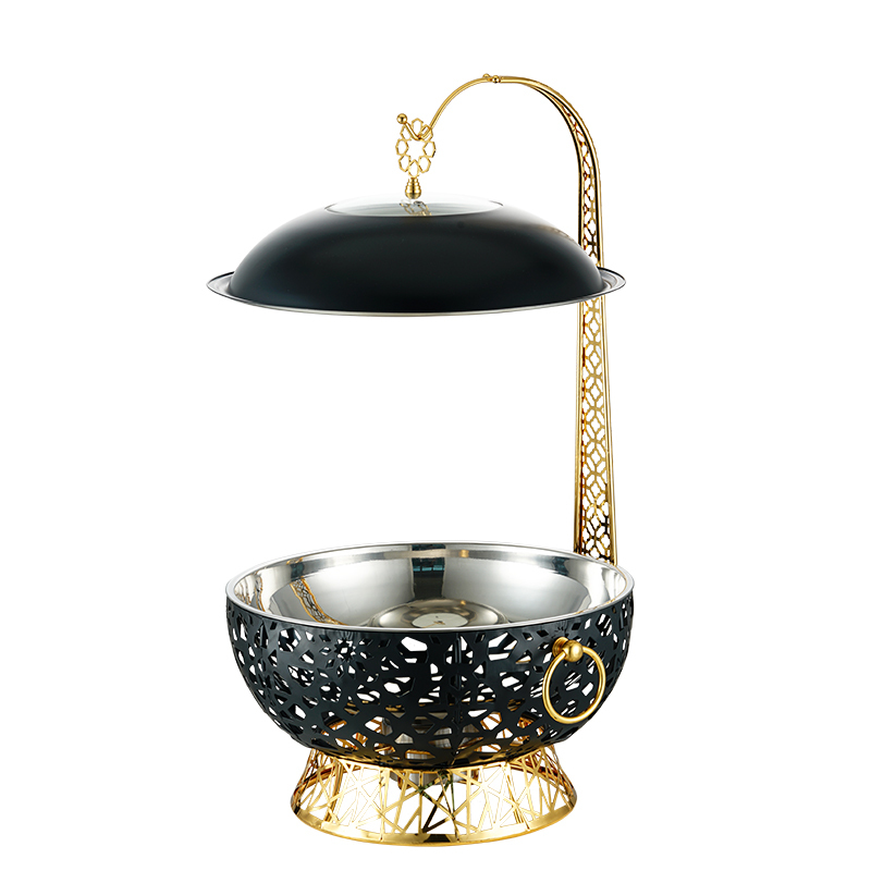 Luxury Golden Hanging Hotel Buffet Food Warmer