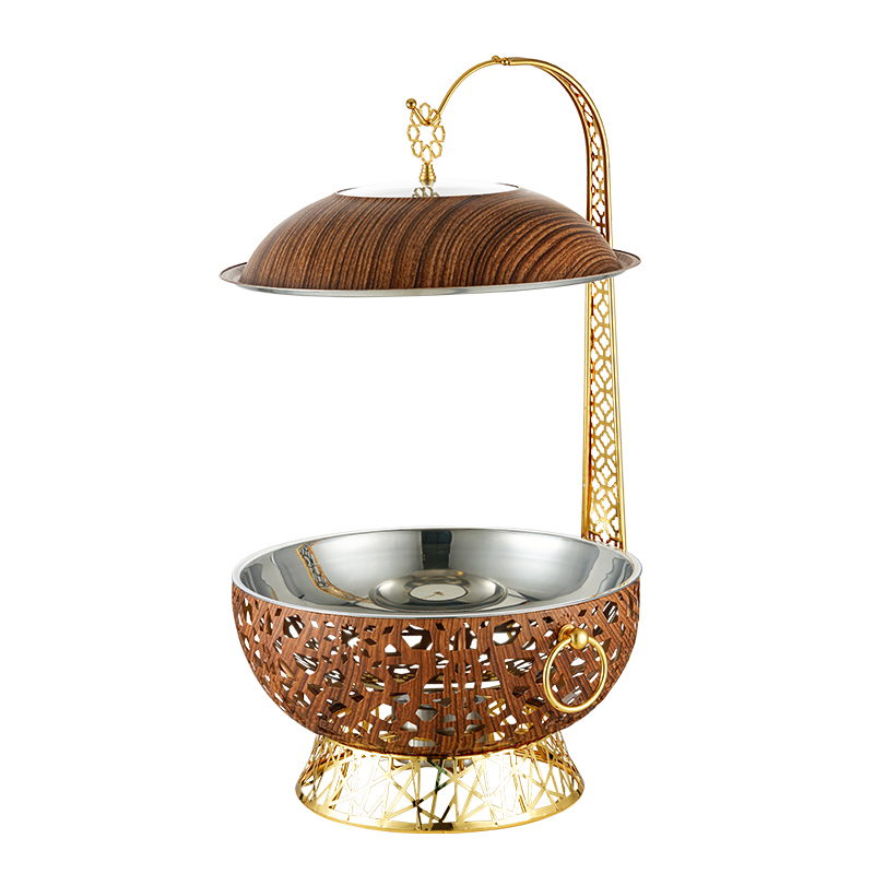 Luxury Golden Hanging Hotel Buffet Food Warmer