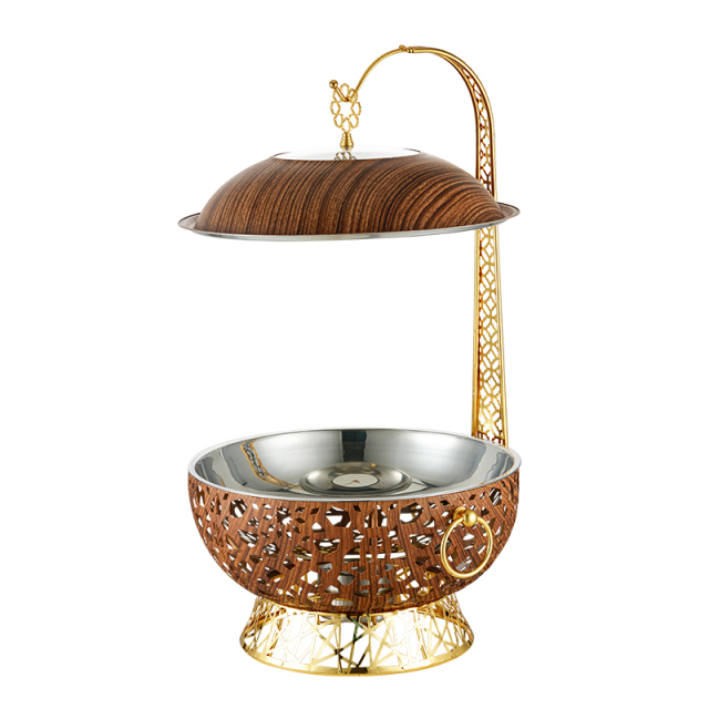 Luxury Golden Hanging Hotel Buffet Food Warmer