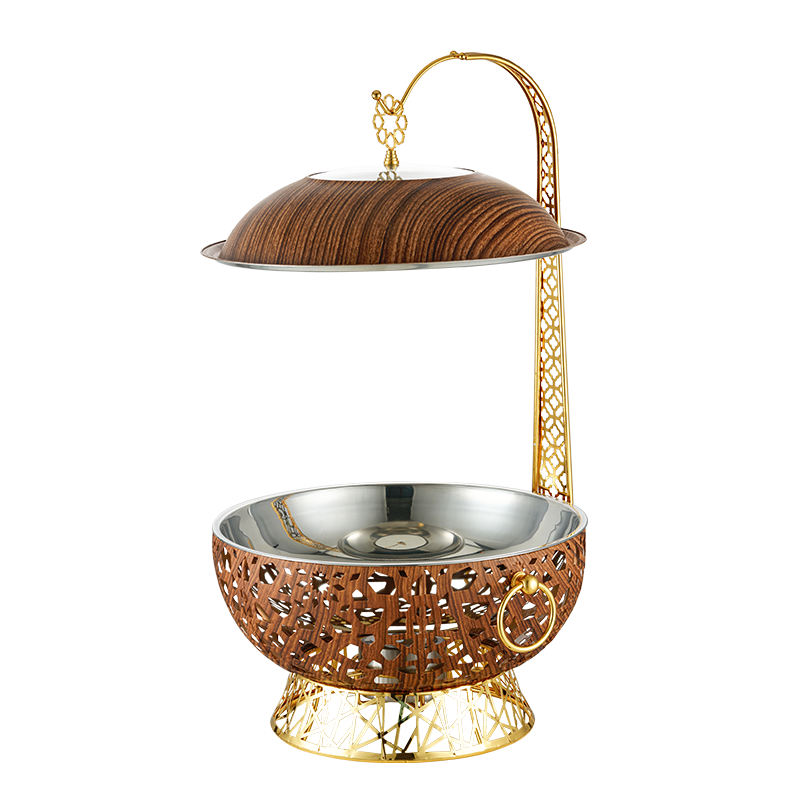 Luxury Golden Hanging Hotel Buffet Food Warmer