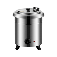 10-Liter Stainless Steel Vertical Body Soup Warmer