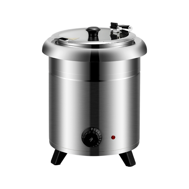 10-Liter Stainless Steel Vertical Body Soup Warmer