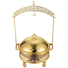 Gold pattern hanging cover dining stove