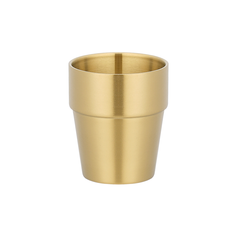 304 Stainless Steel Double-Layer Step Cup | Color Options