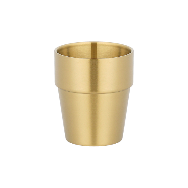 304 Stainless Steel Double-Layer Step Cup | Color Options