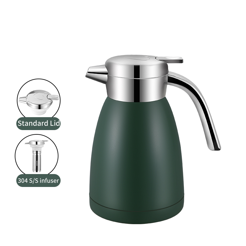 Vacuum kettle with built-in tea strainer lid | Color Options