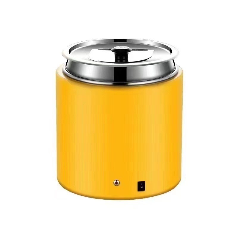 Yellow10-Liter Stainless Steel Electric Soup Pot