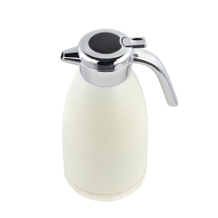 White Vacuum Kettle with Temperature Display Lid