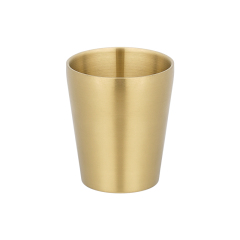 Gold  304 Stainless Steel Double-Walled Straight Cup