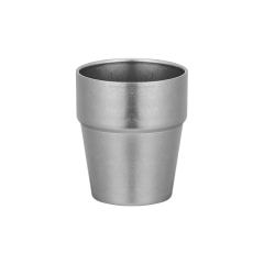 Retro 304 Stainless Steel Double-Layer Step Cup