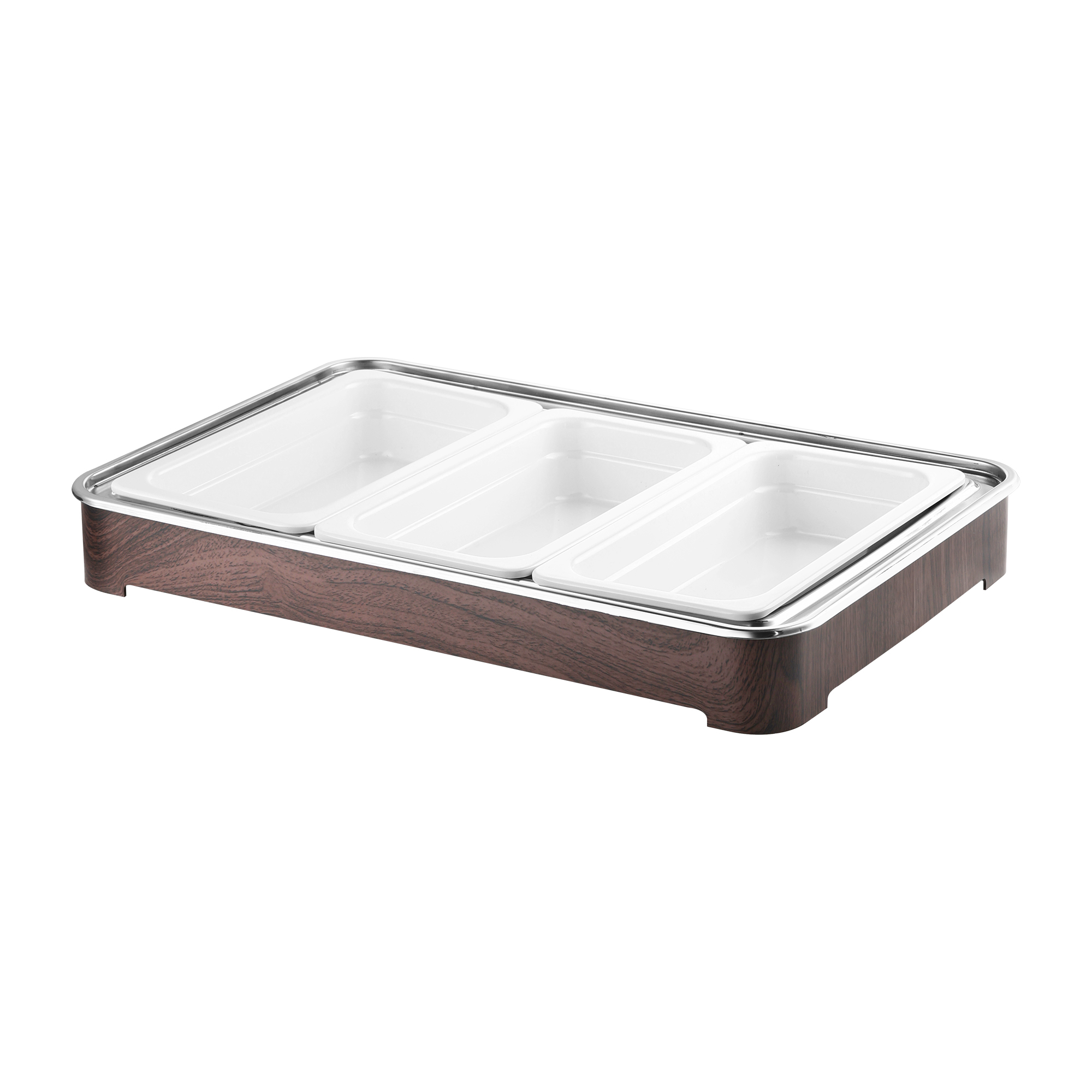 Imitation wooden grain display stand