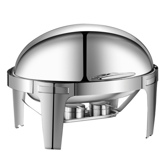 9L Model A Silver oval flip-top Chafing dish