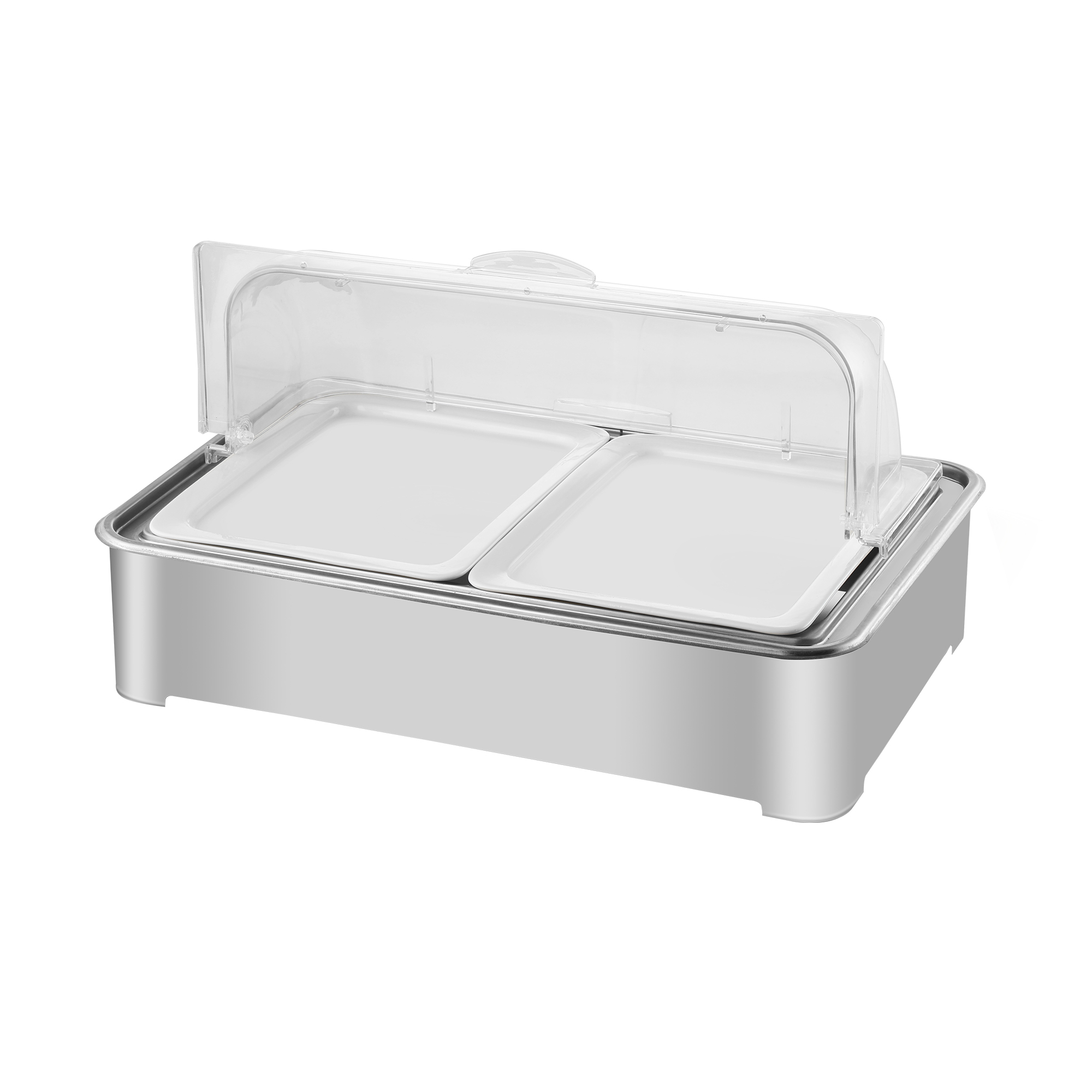 PC Hight-Foot shallow Tray with Full Cover for Dim Sum