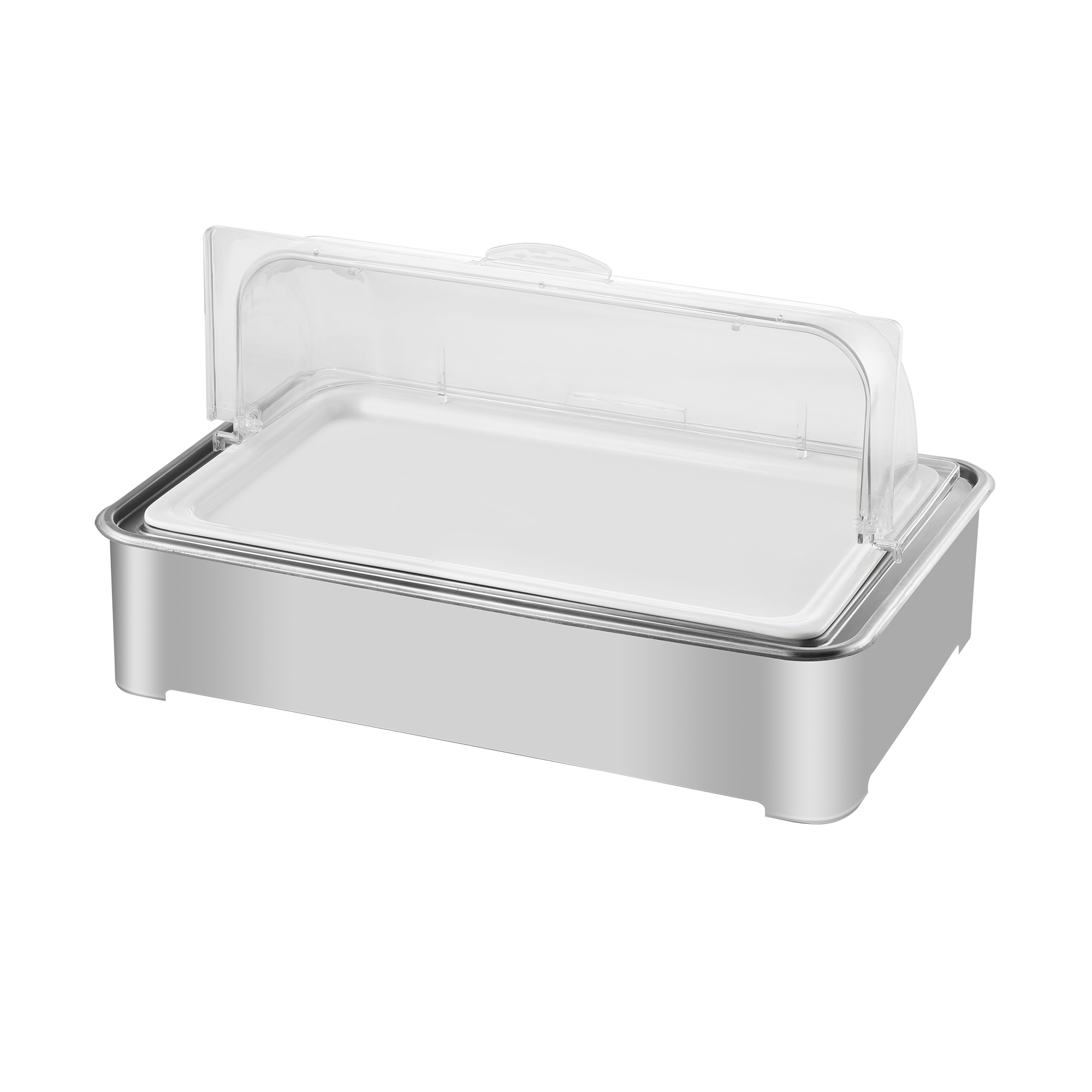 PC Hight-Foot shallow Tray with Full Cover for Dim Sum