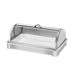 All-steel low-foot deep tray with full cover for dim sum