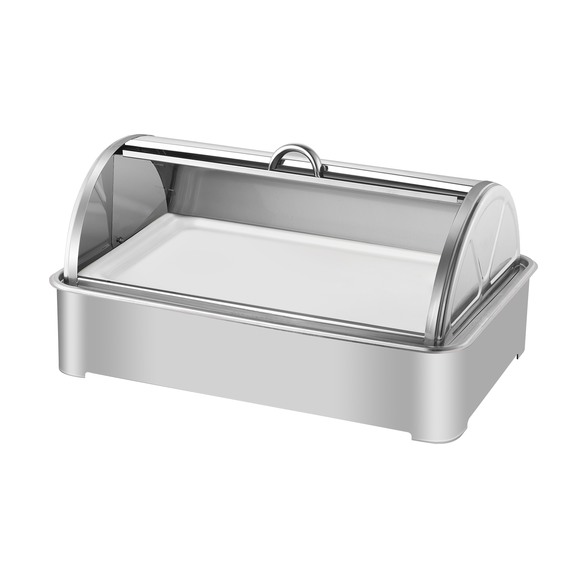 All-steel hight-foot shallow tray with full cover for dim sum