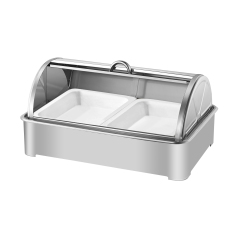 All-steel hight-foot deep tray with full cover for dim sum