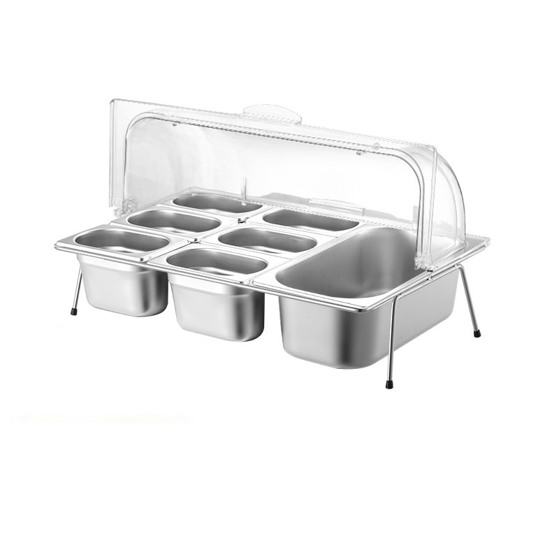GN 1/9*6 +1/3*1 PAN with bracket and PC flip cover