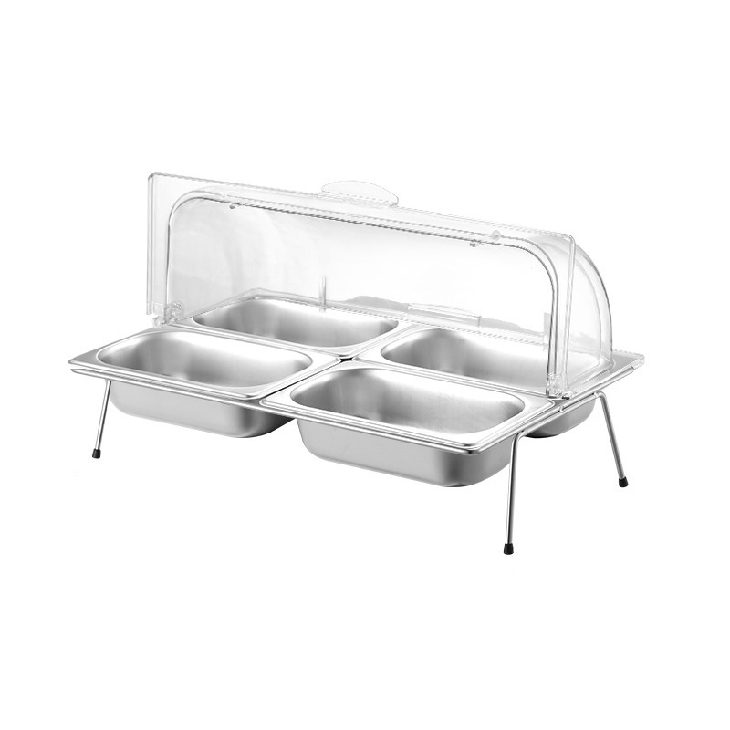 GN 1/4*4 PAN with bracket and PC flip cover