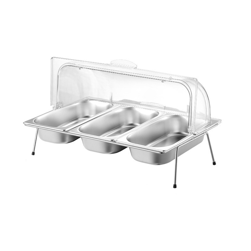 GN 1/3*3 PAN with bracket and PC flip cover