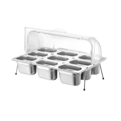 GN 1/9*9 PAN with bracket and PC flip cover