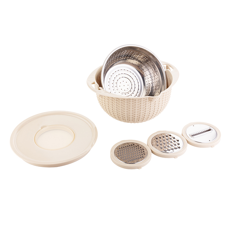4 in 1 Strainer with mixing bowl and grater 4 L