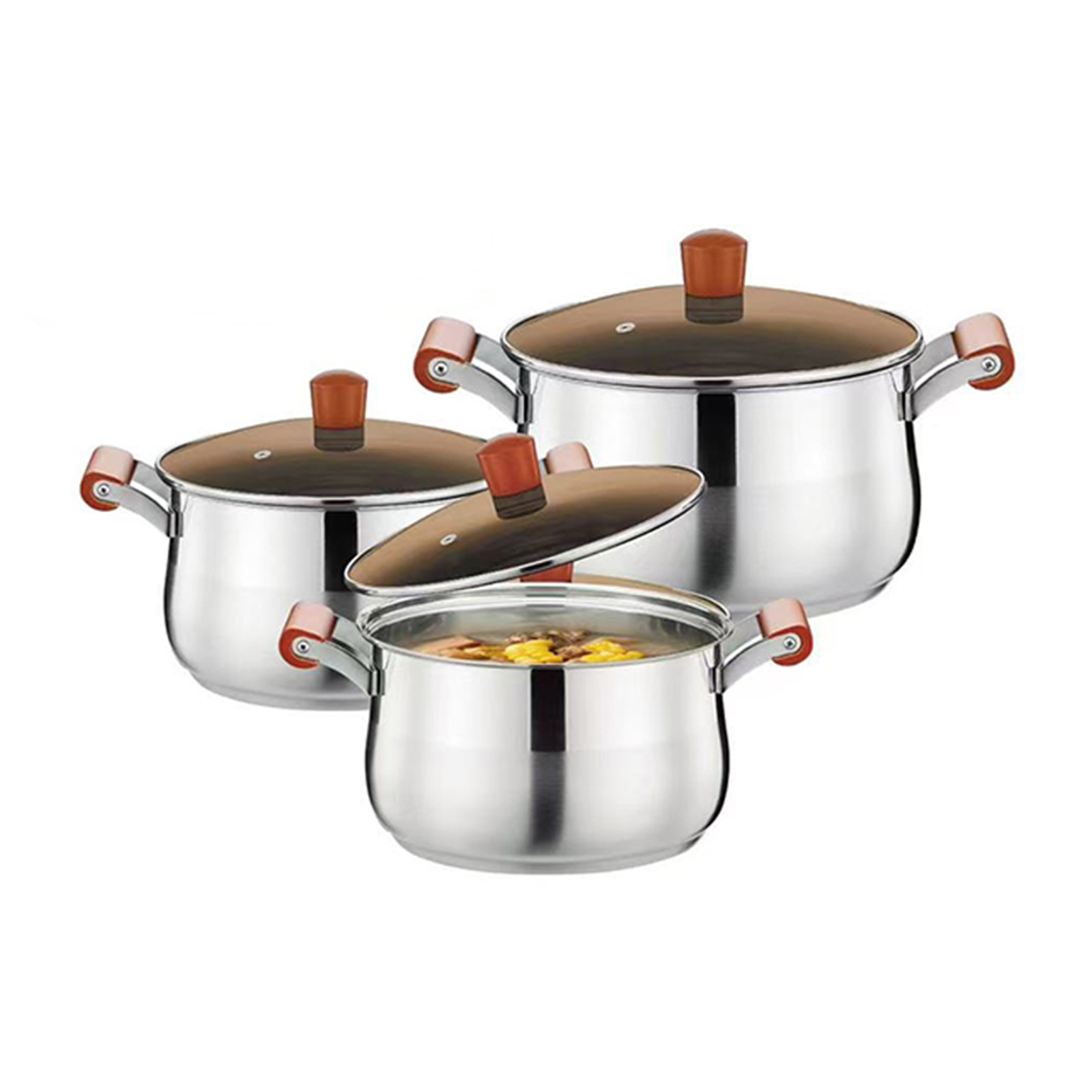 Beech style cookware 3pcs set