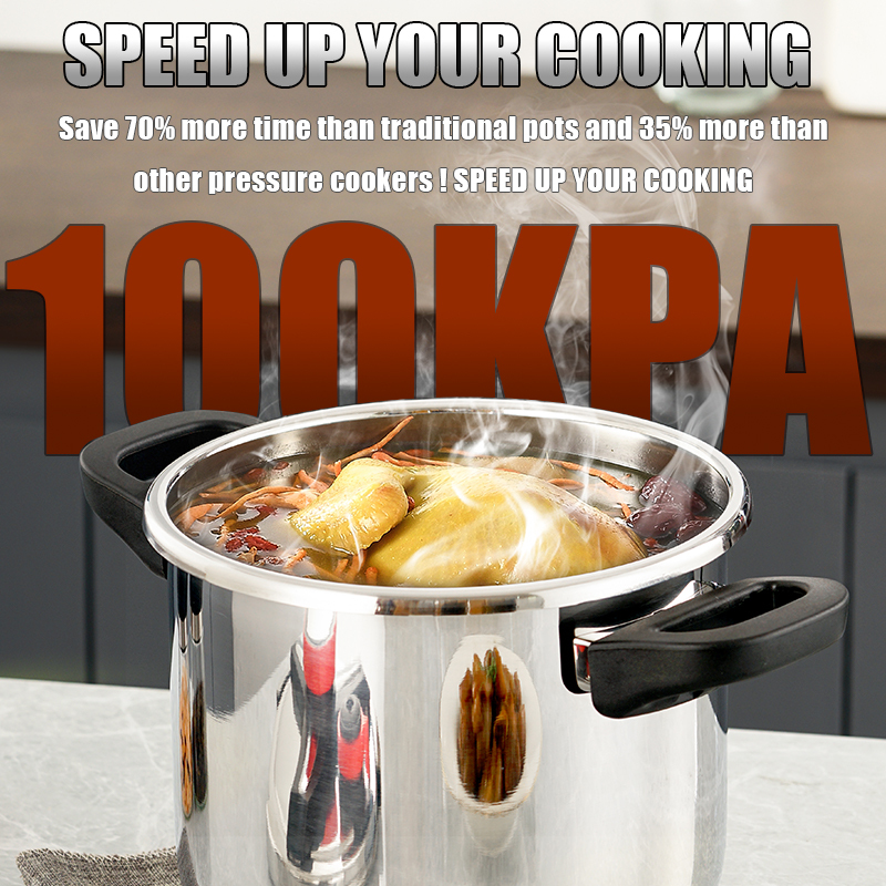 Explosion-proof stainless steel pressure cooker