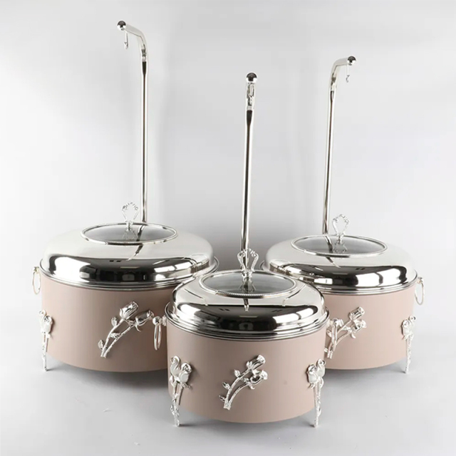 Rose-patterned hanging cover  chafing dish